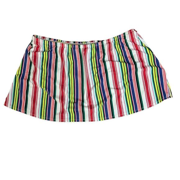 Lane Bryant Cacique Lane Bryant Colorful Stripe Swim Skirt Womens Plus Size 28 - Picture 4 of 5